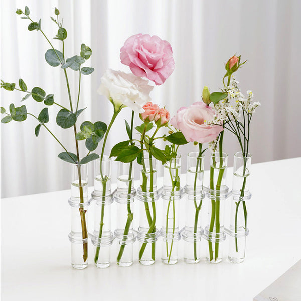 Test Tube Clear Glass Vase